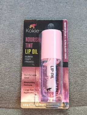 Kokie Nourish Tint Lip Oil in Pinky Promise 0.15fl Oz BNIB